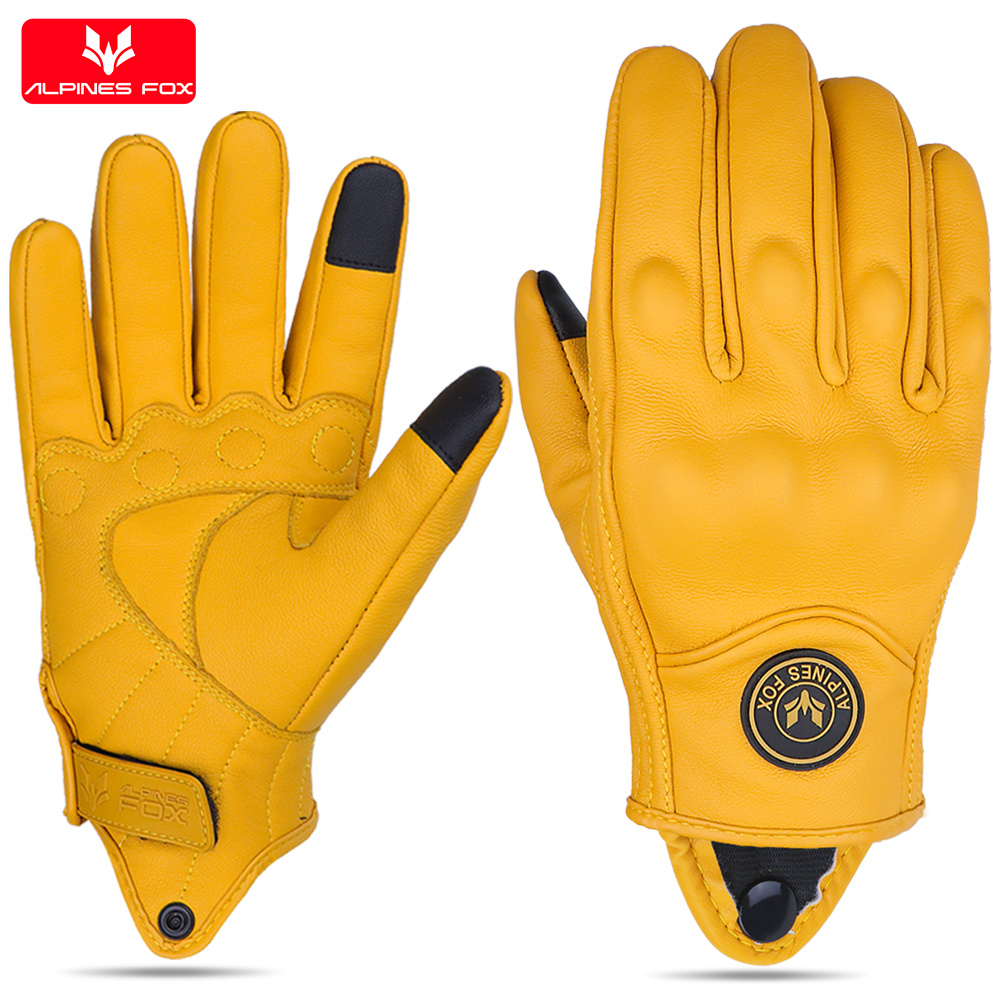 Horse Riding Glove - Rękawice motocyklowe skórzane vintage męskie damskie