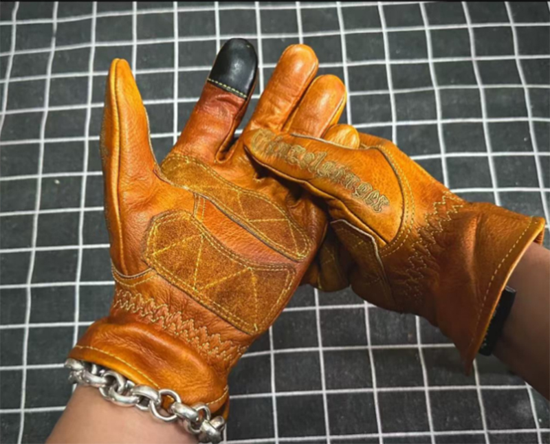 Horse Riding Glove - Ręcznie robione skórzane rękawice motocyklowe w