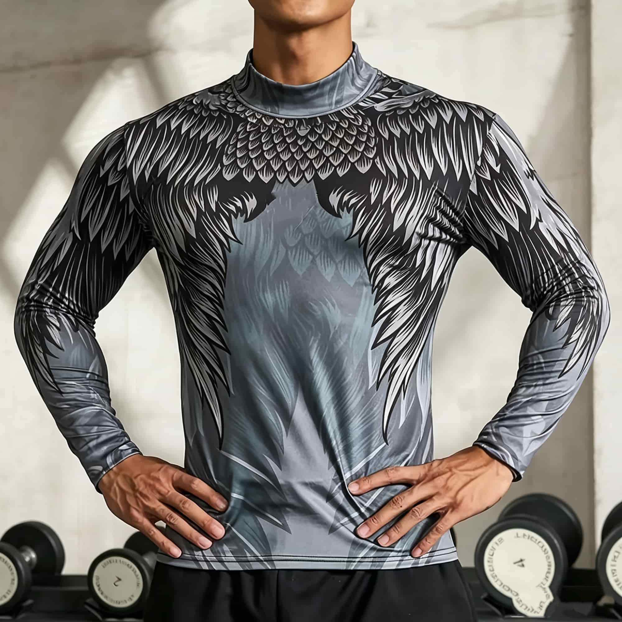 Outdoor Sportswear - Męska sportowa koszulka z długim rękawem,